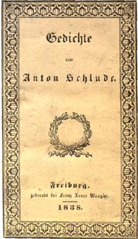 Titelblatt der Gedichte von 1838